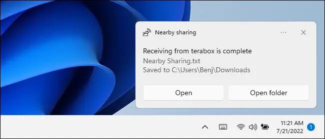 Windows용 “AirDrop”: Windows 11에서 Nearby Sharing 기능을 사용하는 방법