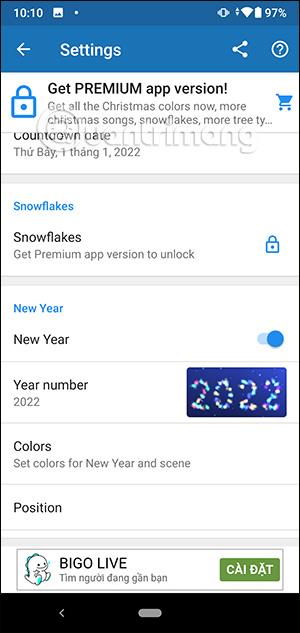 Come installare lo sfondo animato del conto alla rovescia di Natale su Android