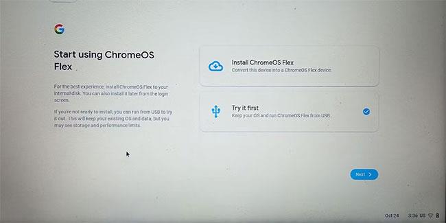 Come eseguire ChromeOS Flex da USB