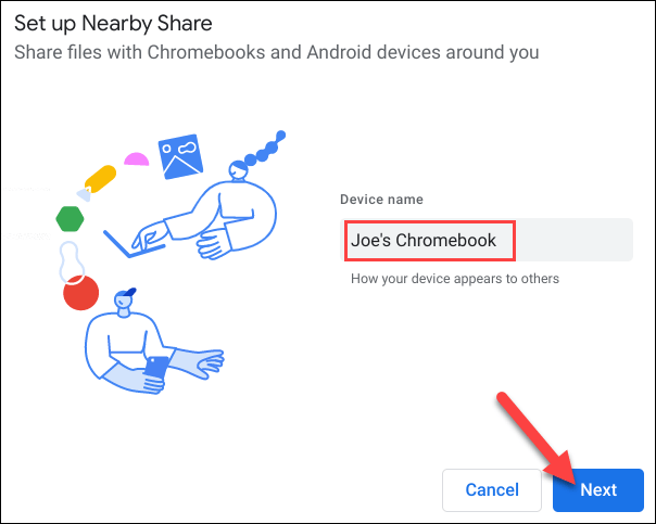 So verwenden Sie die Funktion „Nearby Share“ auf dem Chromebook