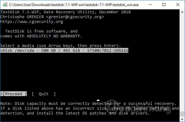 Comment récupérer une partition perdue à l'aide de TestDisk