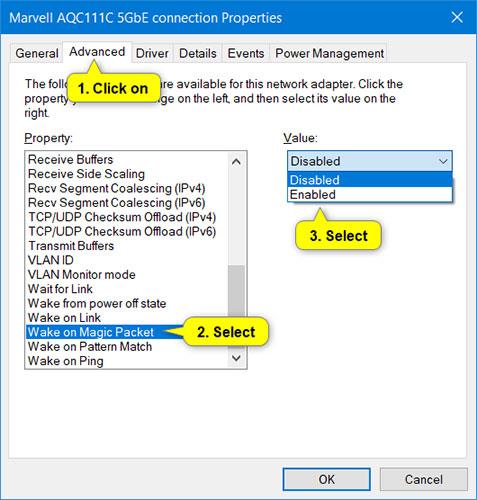 Comment activer Wake-on-lan sur Windows 10 pour allumer et démarrer l'ordinateur à distance