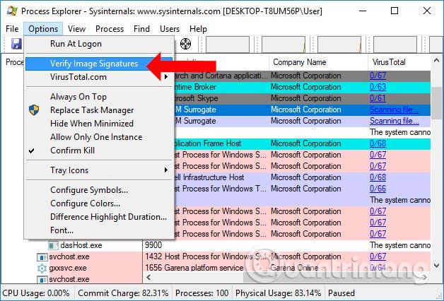 Как проверить на вирусы в Windows с помощью Process Explorer