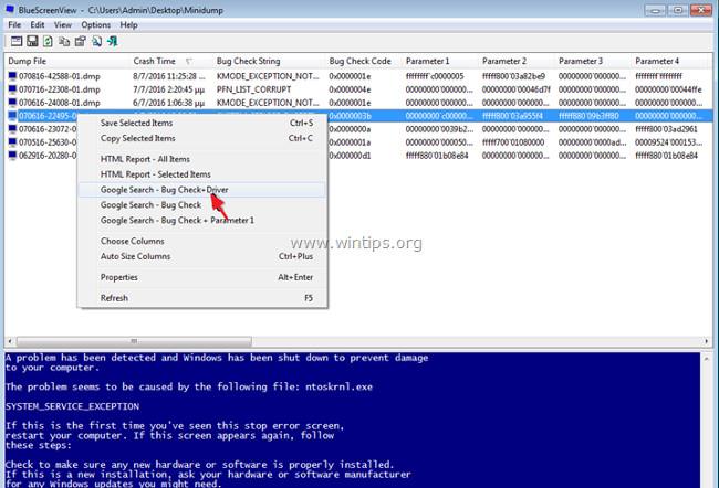 Как найти причину синего экрана смерти и ошибок Minidump?