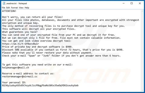 Come rimuovere il ransomware Moba dal sistema operativo