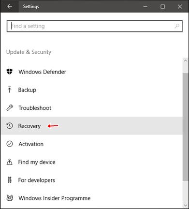 Windows 10 Fall Creators Updateをリセットする方法