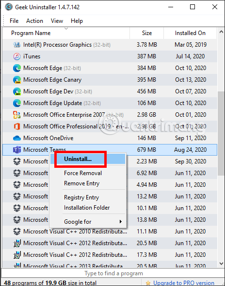 Come utilizzare Geek Uninstaller per rimuovere software e applicazioni UWP