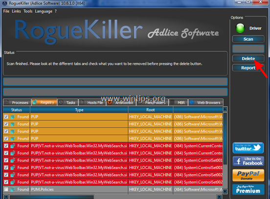 Supprimez complètement le logiciel publicitaire Network Packet Analyzer