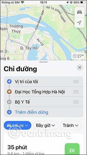 Instructions pour ajouter des arrêts sur Apple Maps