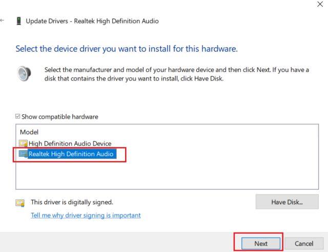 如何修復 Windows 10 中 Realtek HD 音訊管理器遺失錯誤