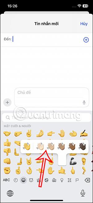 Instructions pour changer la couleur des emoji sur iPhone