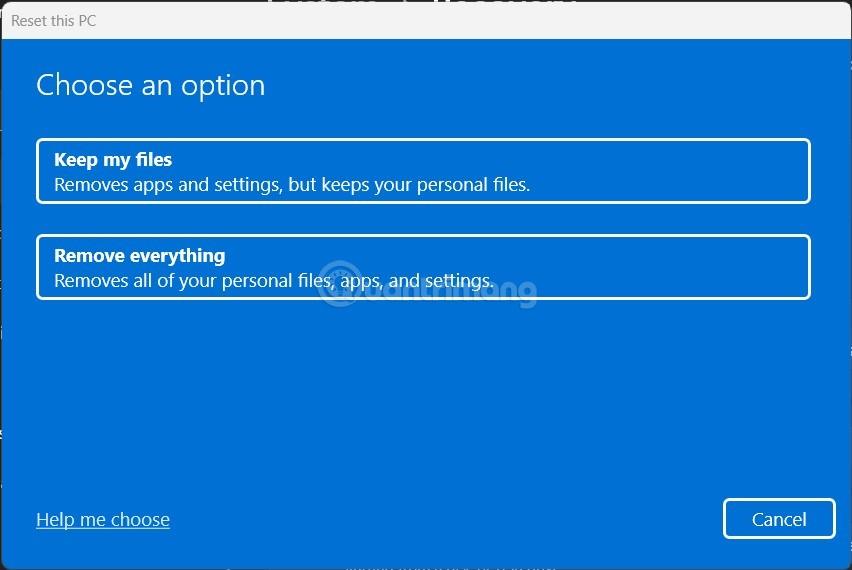 Come ripristinare Windows 11, ripristinare le impostazioni originali di Windows 11