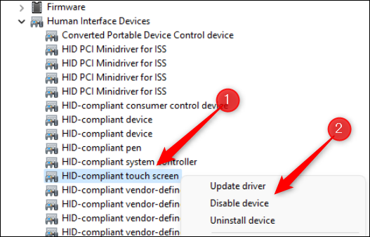 Comment désactiver l'écran tactile dans Windows 11