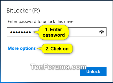 Comment activer/désactiver le déverrouillage automatique des lecteurs BitLocker dans Windows 10