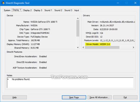 Come verificare la versione WDDM in Windows