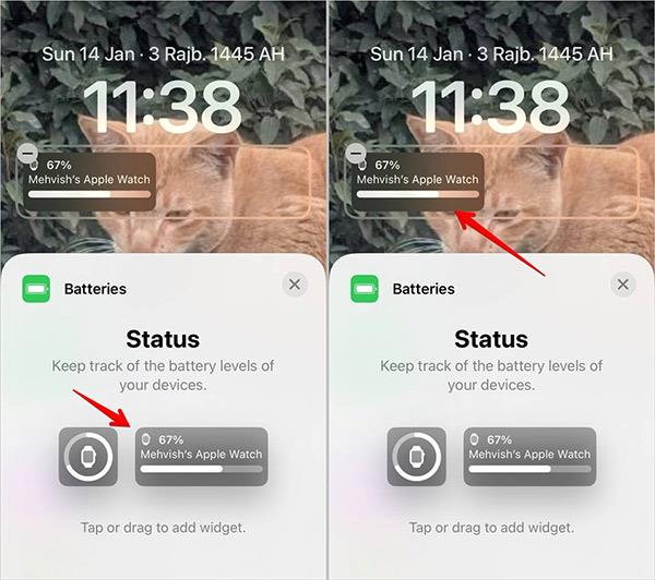 Comment afficher le pourcentage de batterie de l'Apple Watch sur l'écran de l'iPhone