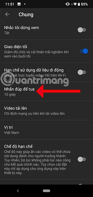 Comment modifier la vitesse de rembobinage d'une vidéo en double-cliquant sur Youtube