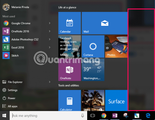 Come personalizzare i riquadri nel menu Start di Windows