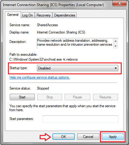 Istruzioni per disattivare la condivisione della connessione Internet su Windows