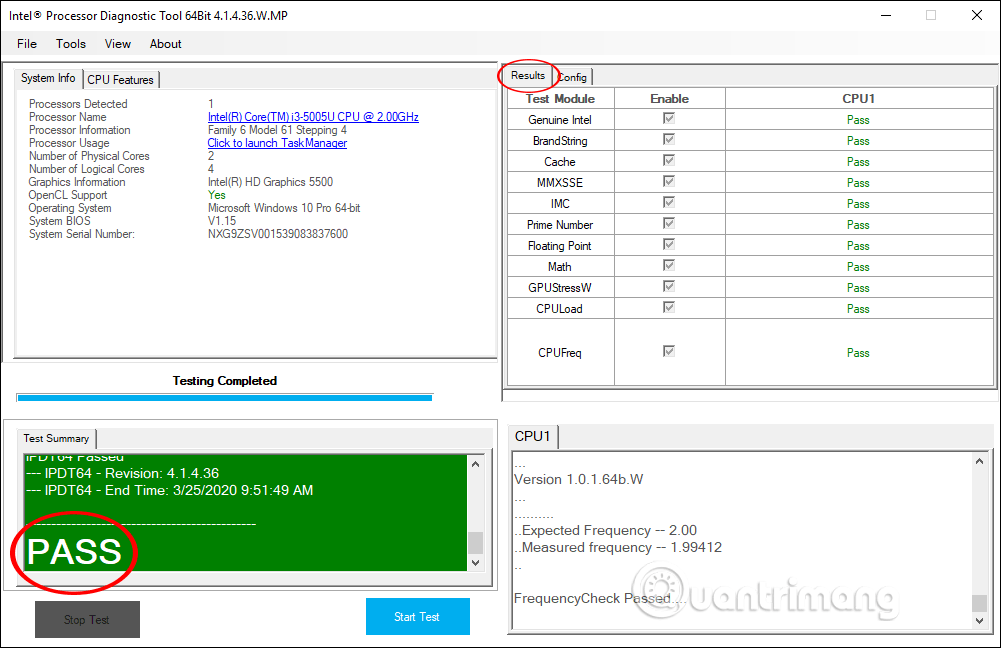 Comment vérifier le processeur avec l'outil de diagnostic du processeur Intel