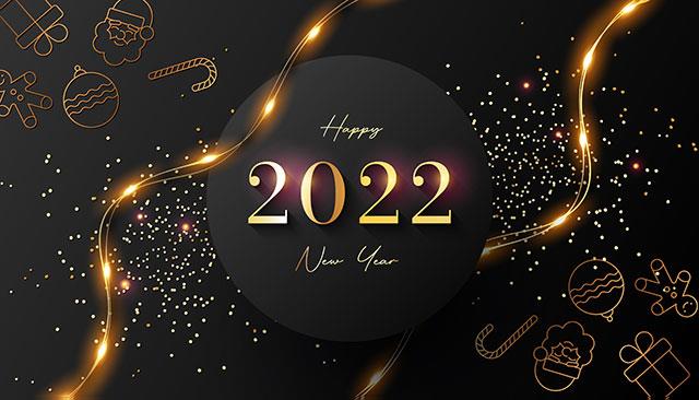 Fond d'écran du Nouvel An 2022 pour ordinateur, photo d'ordinateur portable bonne année 2022