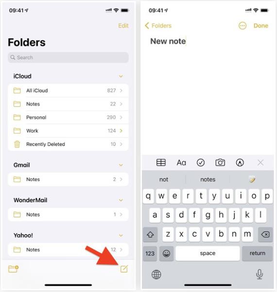 iOS 14 Notes 애플리케이션의 새로운 기능