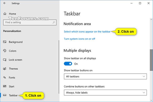 Comment activer/désactiver l'icône d'état de Windows Update dans la zone de notification de la barre des tâches sous Windows 10