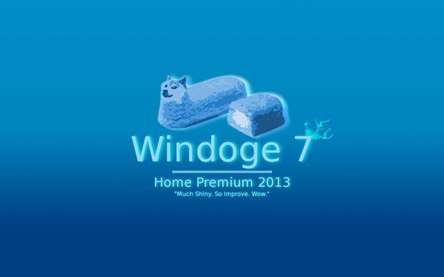 Sfondo di Doge Windows, meme di Doge Windows 11, sfondo di Doge