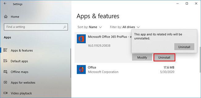 Windows 10 で Microsoft 365 Office をアンインストールする方法