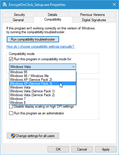 Come eseguire vecchi software su Windows 10 utilizzando la modalità compatibilità