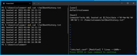 Comment exécuter des commandes Linux lors du démarrage du sous-système Windows pour Linux sous Windows 10