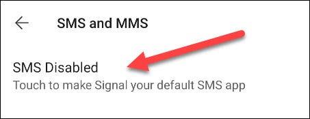 Come impostare Signal come applicazione di messaggistica SMS predefinita su Android