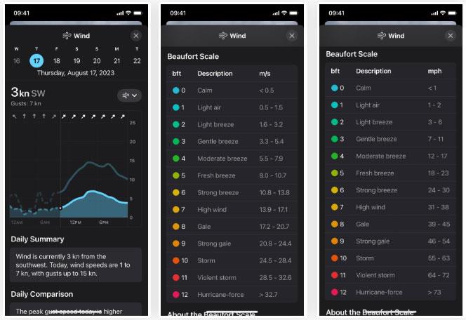 iOS 17 上 Weather 天氣應用程式的新功能