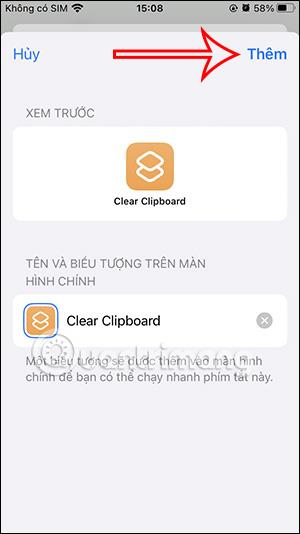 Instructions pour supprimer le presse-papiers sur iPhone