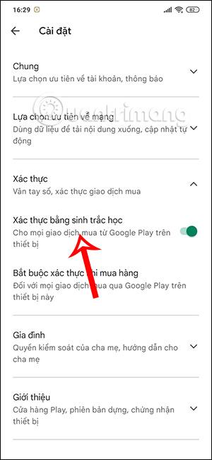 Comment activer l'authentification par empreinte digitale lors des achats sur Google Play