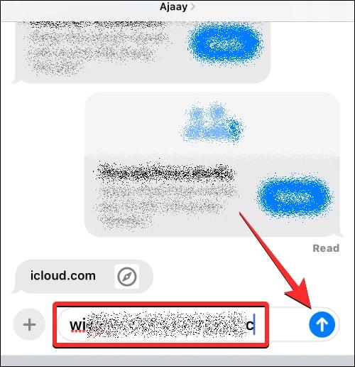 Come inviare la password dell'account nei messaggi iPhone