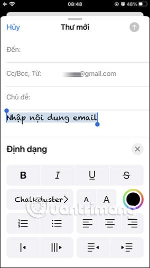 Comment changer la police Apple Mail sur iPhone