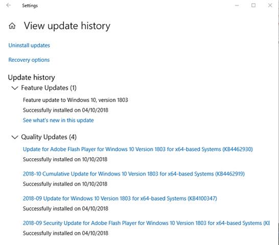 Fehler in den neuesten Windows 10-Updates und deren Behebung (kontinuierliche Updates)