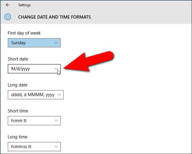 Comment changer le format de la date et de l'heure sous Windows, changer les barres obliques en points