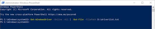 So listen Sie installierte Treiber in Windows auf (PowerShell CMD)