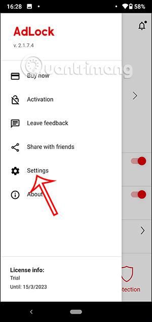 Instructions pour utiliser AdLock sur les téléphones Android