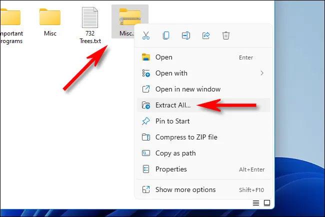 Windows 11에서 파일 압축 및 압축 해제 지침