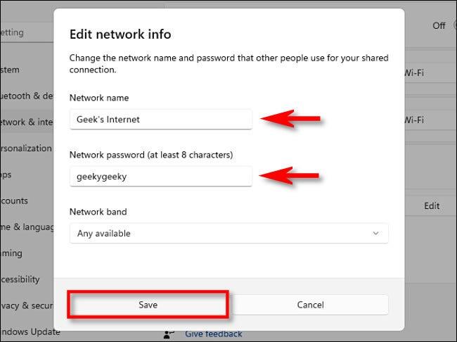 Come creare un hotspot mobile su Windows 11