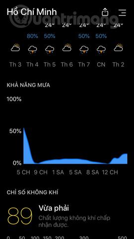 如何使用今日天氣查看天氣預報