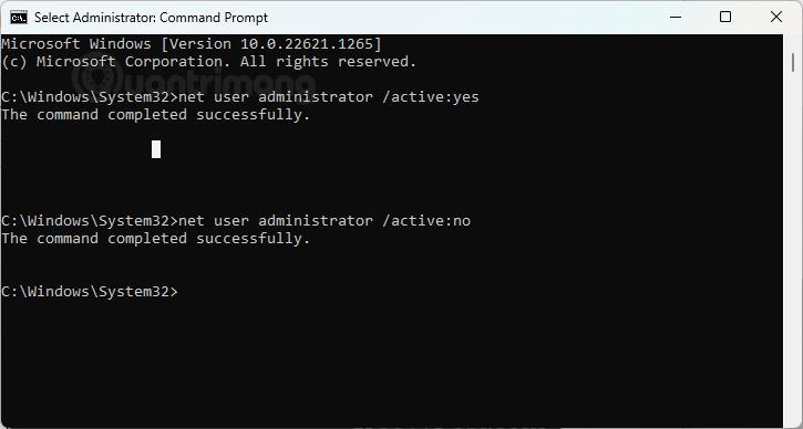 Abilita o disabilita l'account amministratore di Windows integrato