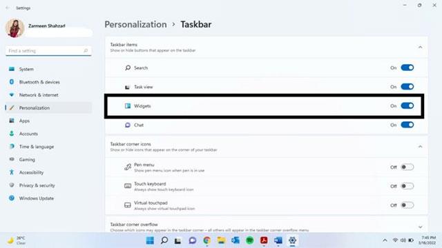 Windows 11で天気ウィジェットをオフにする方法