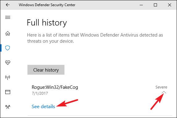 Windows Defender の使用手順