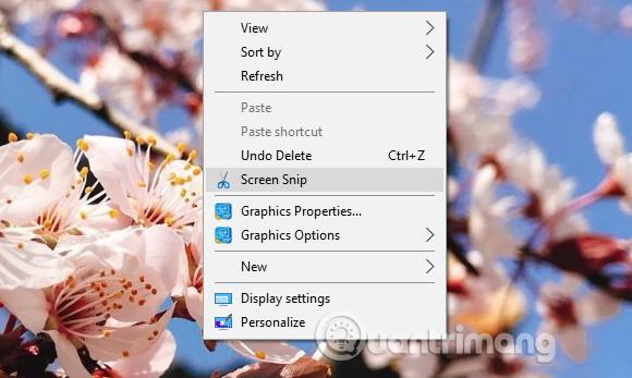 Come aggiungere Screen Snip al menu contestuale di Windows 10