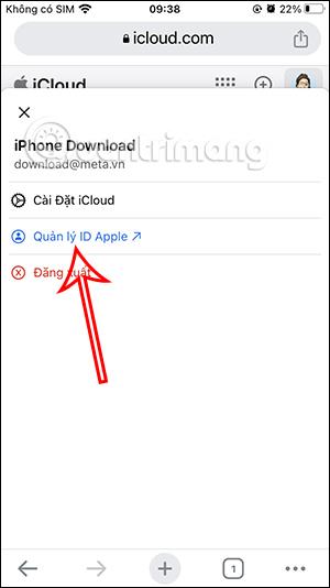 Instructions pour modifier les informations du compte Apple ID