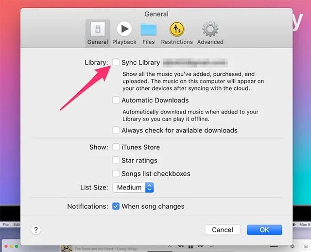 Come disabilitare la libreria musicale di iCloud